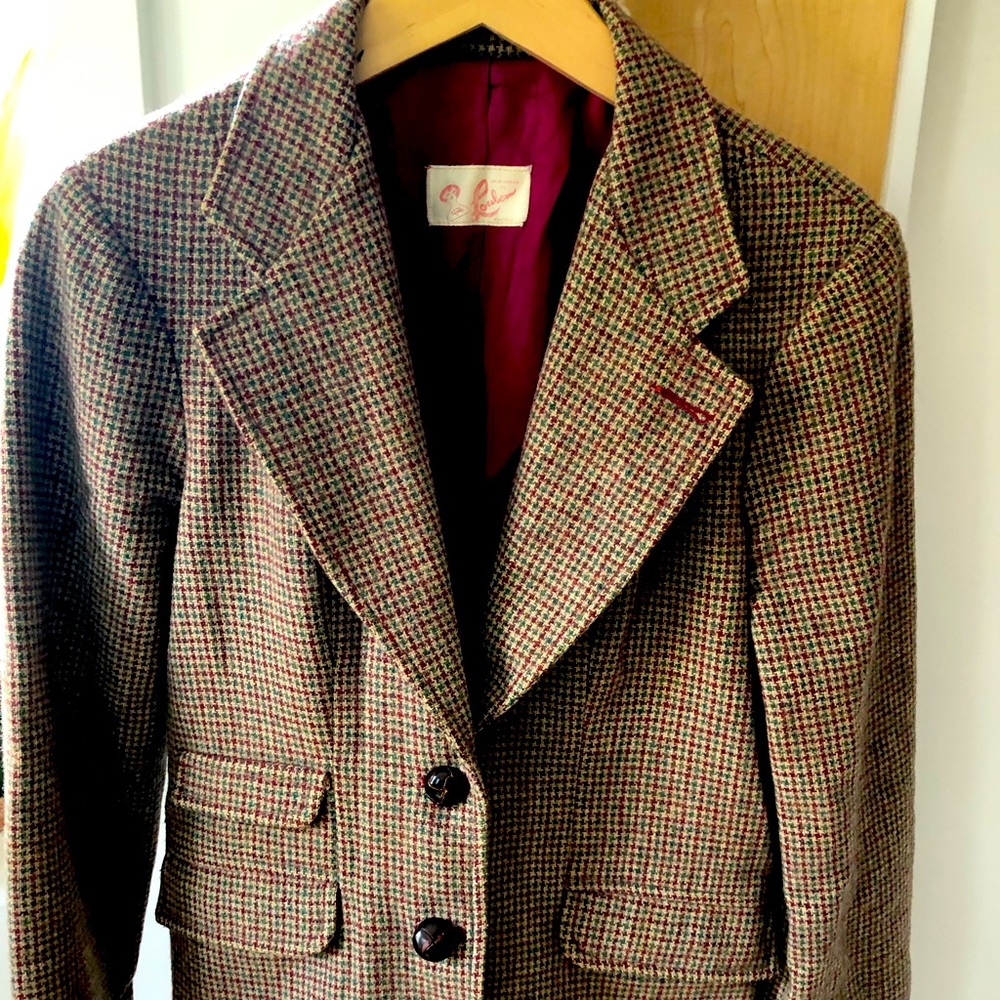 Vintage plaid blazer